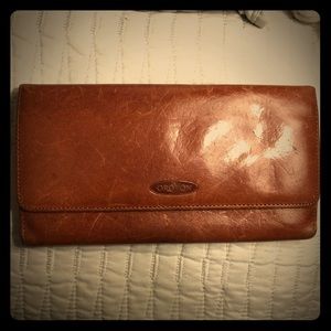 Oroton Brown Leather Wallet